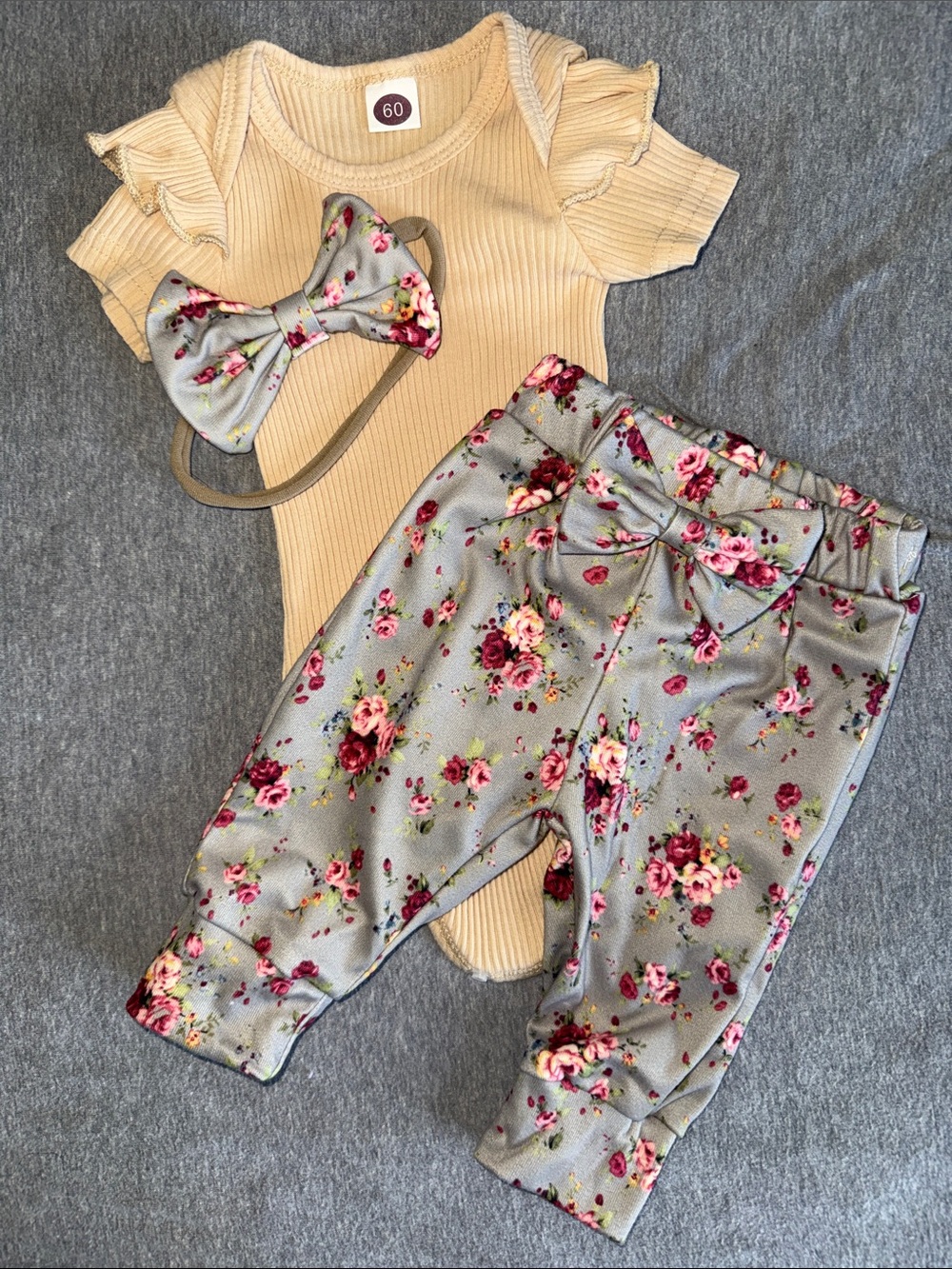Baby Girl Matching Set. 3M